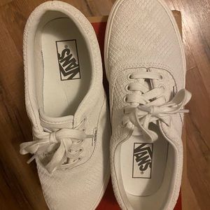Off white animal skin platform Vans